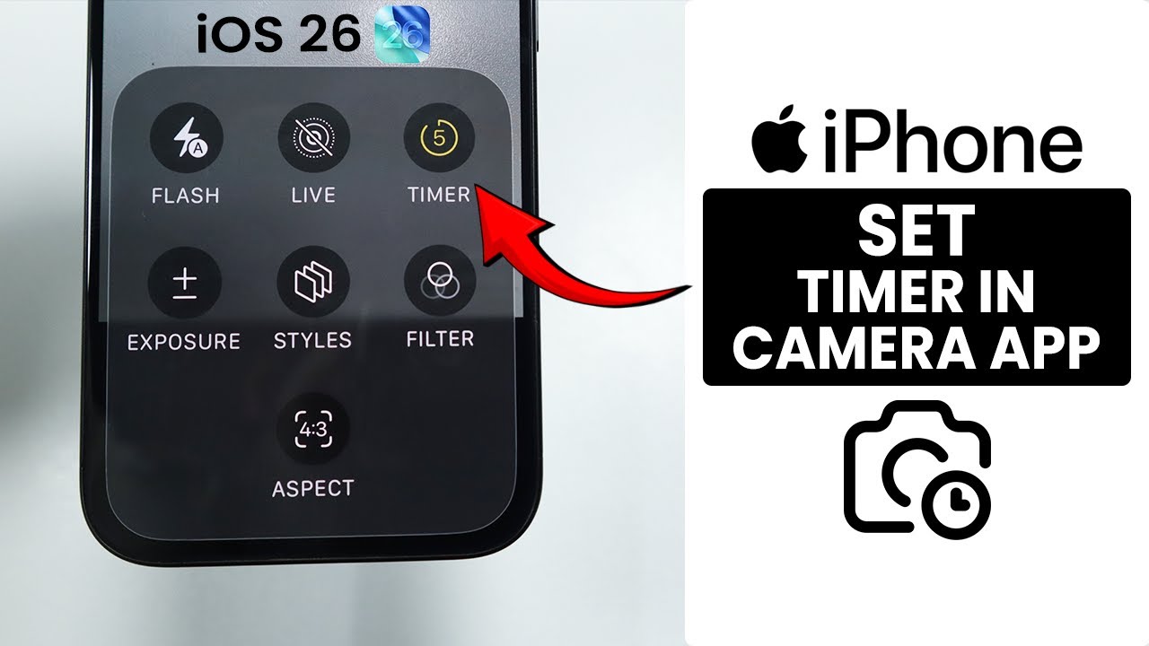 iPhone iOS 26: How to Set Timer in Camera App - Enable Camera Timer ...