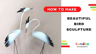 How to make an easy bird sculpture with PVC pipe