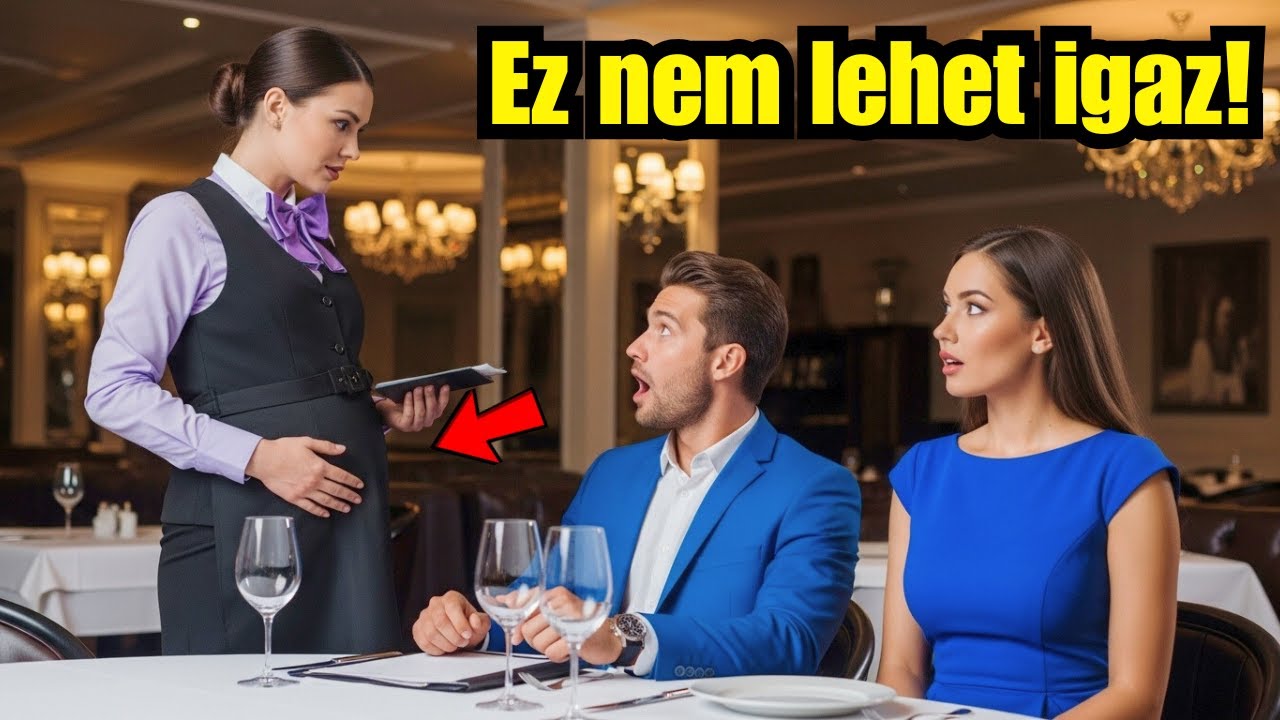 A terhes ex-feleség hozza a menüt, a milliomos majdnem leesik a székről, mikor meglátja pincérnőként