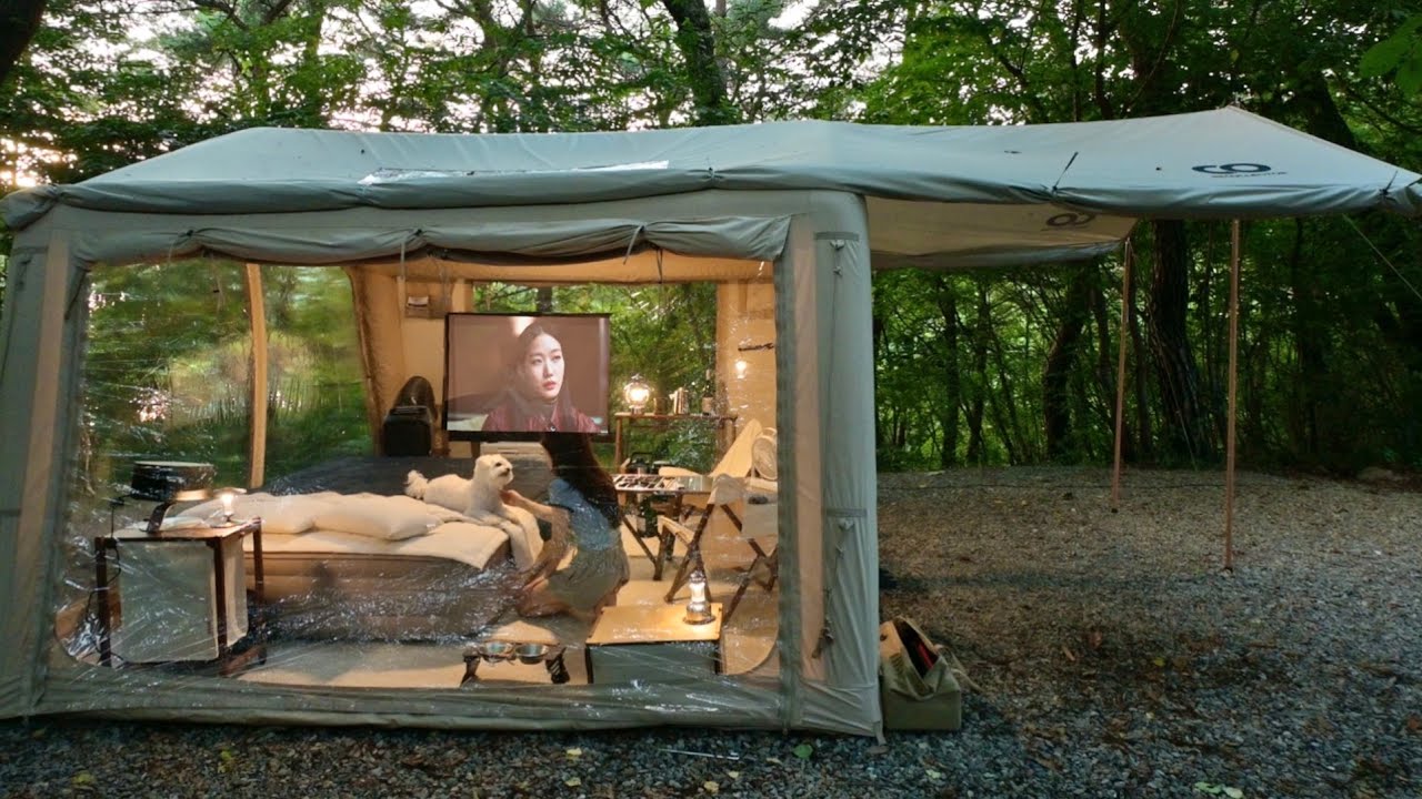 Этим летом я провел месяц в надувной кабине🏕️Длительный кемпинг