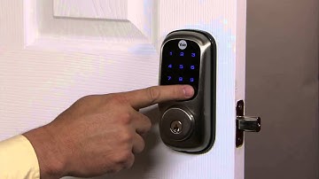 Yale Real Living Touchscreen Deadbolt Programming - Auto Re-lock 04