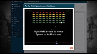 Space Invaders in Web Browser