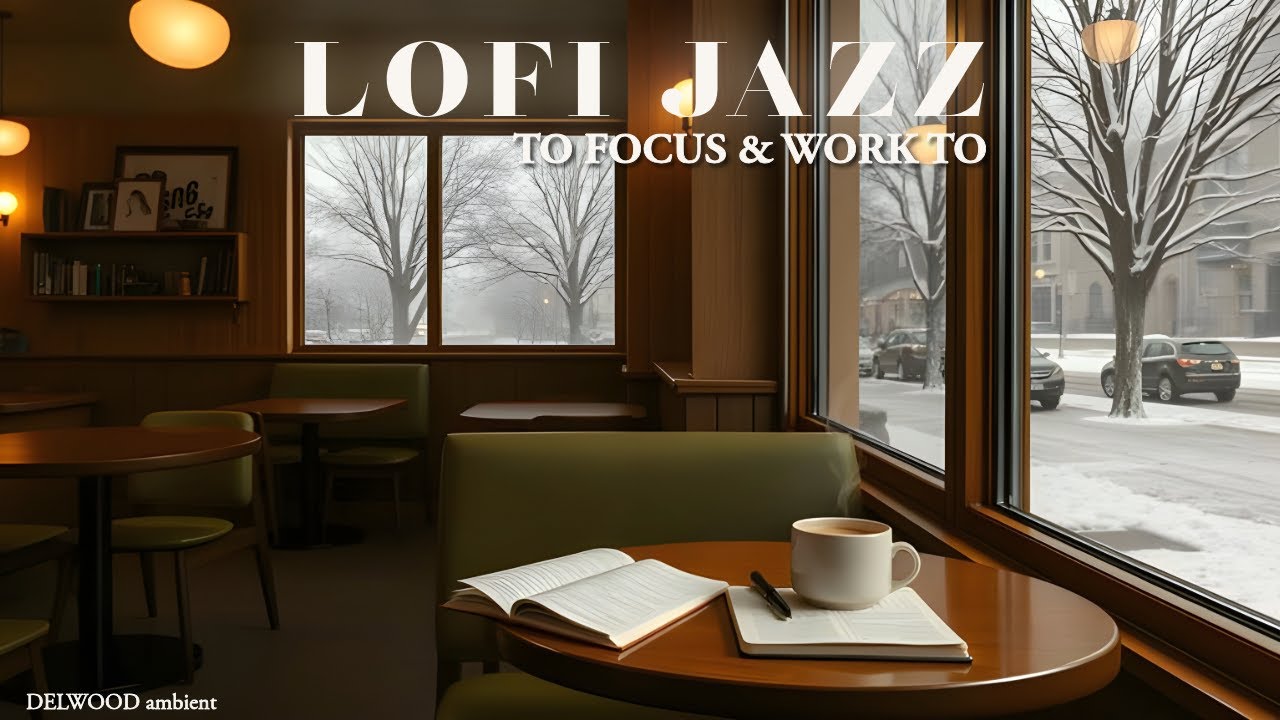 Lofi Jazz Study Mix [1 Hour] - Chill Coffee Shop Background Music for Focus