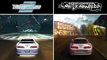 NFS Underground 2 vs. NFS Most Wanted | Toyota Supra Comparison