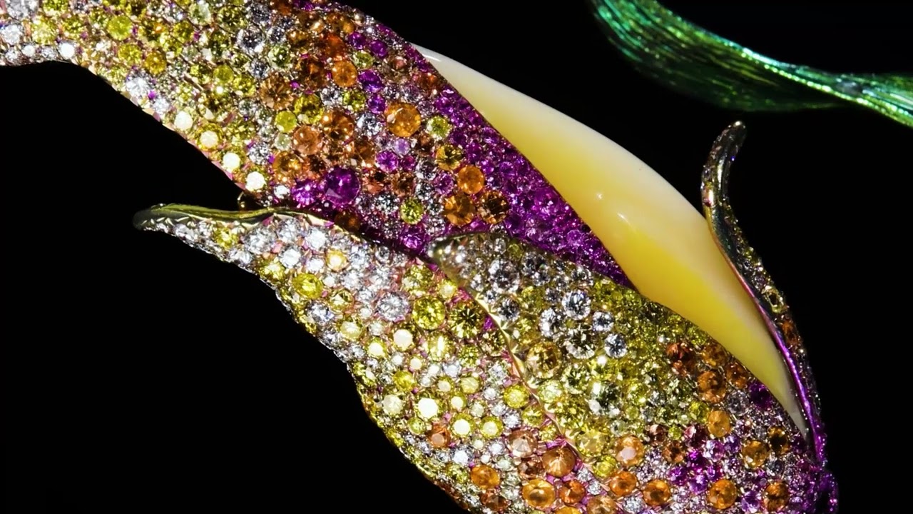 Dance of Dunhuang brooch - Anna Hu Haute Joaillerie