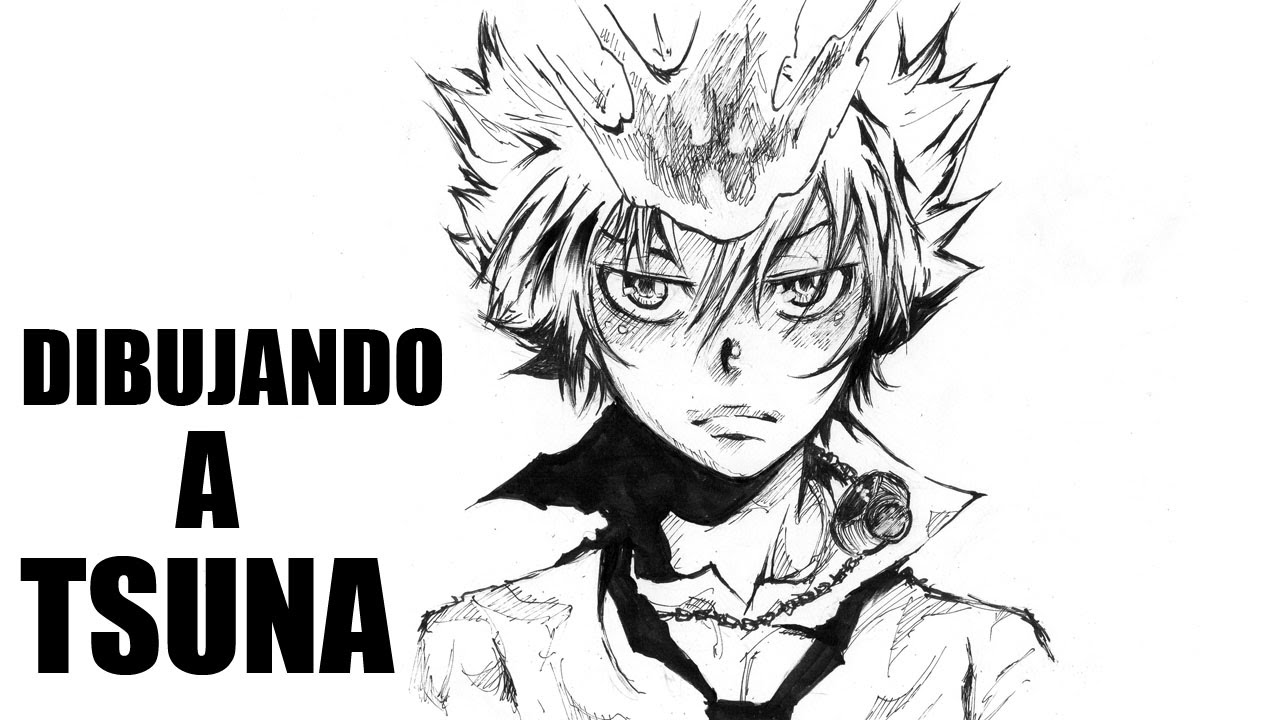 Dibujando a Sawada Tsunayoshi (Katekyo Hitman Reborn)
