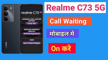 Realme C73 5G Call Waiting | Realme C73 5G Call Waiting Setting How To Activate Call Waiting