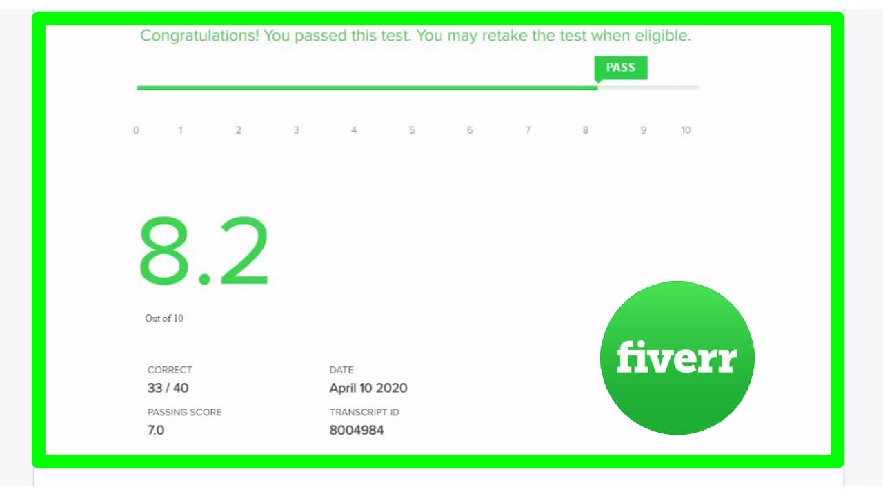 Fiverr Basic English Test Answers 2020 |SMART TUTOR |