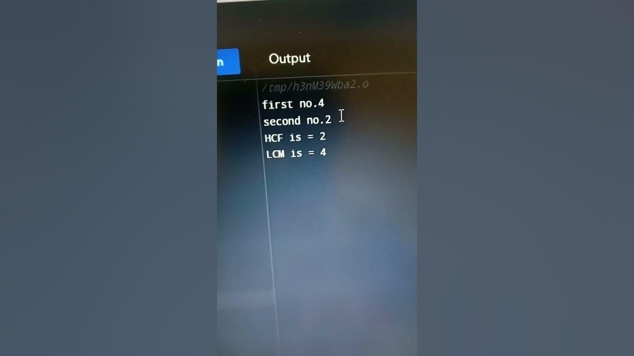 LCM And HCF program in c language coding by MVK. #HackerBoys #Tecnology ...