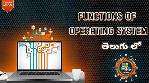 Functions of an Operating system In Telugu #functionsofoperatingsystem