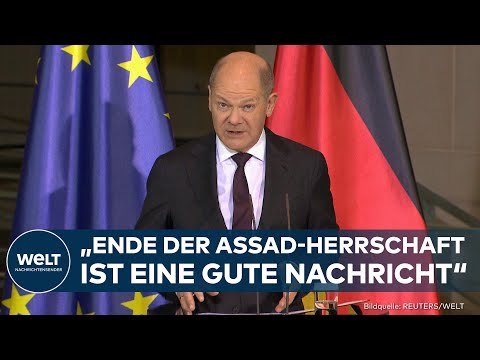 OLAF SCHOLZ ZU SYRIEN: „Das Ende der Assad-Herrschaft ist eine gute Nachricht“