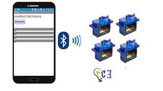 Control 4 Servo from Bluetooth using Android App (Creative Electronics) screenshot 5
