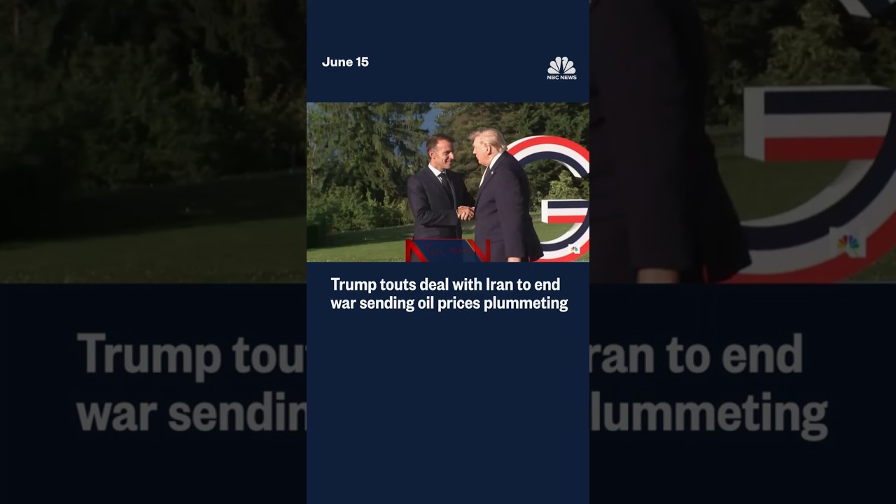 Trump touts deal with Iran to end war sending oil prices plummeting Trump touts deal with Iran to end war sending oil prices plummeting