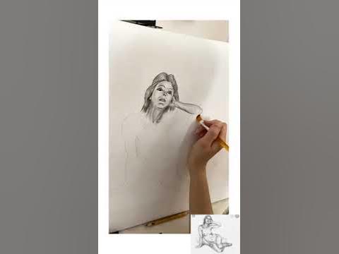 обнаженная натура рисунок академический - YouTube