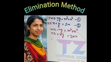 Elimination Method for Solving Pair of Equations Class 10 in Hindi|| Extra Question