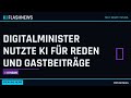 Digitalminister nutzte KI für Reden und Gastbeiträge #KI #AI