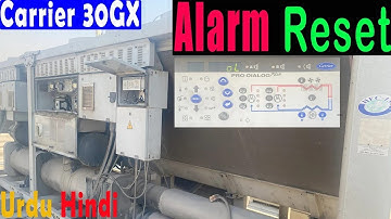 How to reset alarm of carrier 30GX chiller #carrier #chiller #alarm #reset #hvac #hvacmaintenance