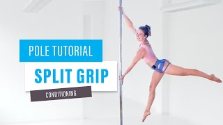 Build strength for your split grip hold // pole dance conditioning