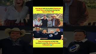 Elon Musk was spotted with his brother Kimbal & sister Tosca at Starbase during SpaceX IPO🌎#elonmusk