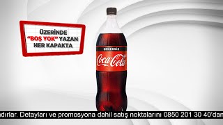 Boş Yok Beyaz Kapaklarda 1 Lt Coca-Cola Şekersiz Hediye Inıçıkar