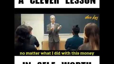 A clever lesson in self worth