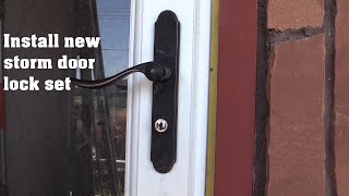 replace your storm door lock set