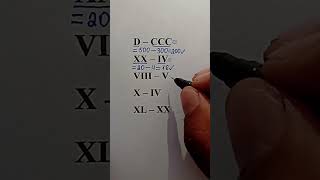 How to Add and Subtract Roman Numbers Easily #maths #mathematics #mathstricks #mathematica