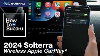 Subaru Solterra | How-To Connect Wireless Apple CarPlay (2024) by Subaru 1,494 views 1 month ago 1 minute, 8 seconds