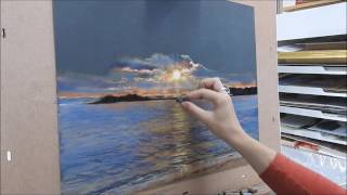 speed painting, démonstration paysage au pastel par Nathalie JAGUIN pastelliste