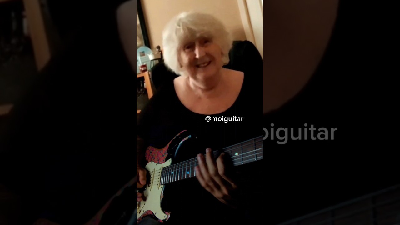 My Grandma SHREDS on Guitar! 
