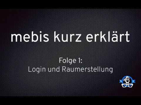 mebis kurz erklärt (1): Login und Raumerstellung