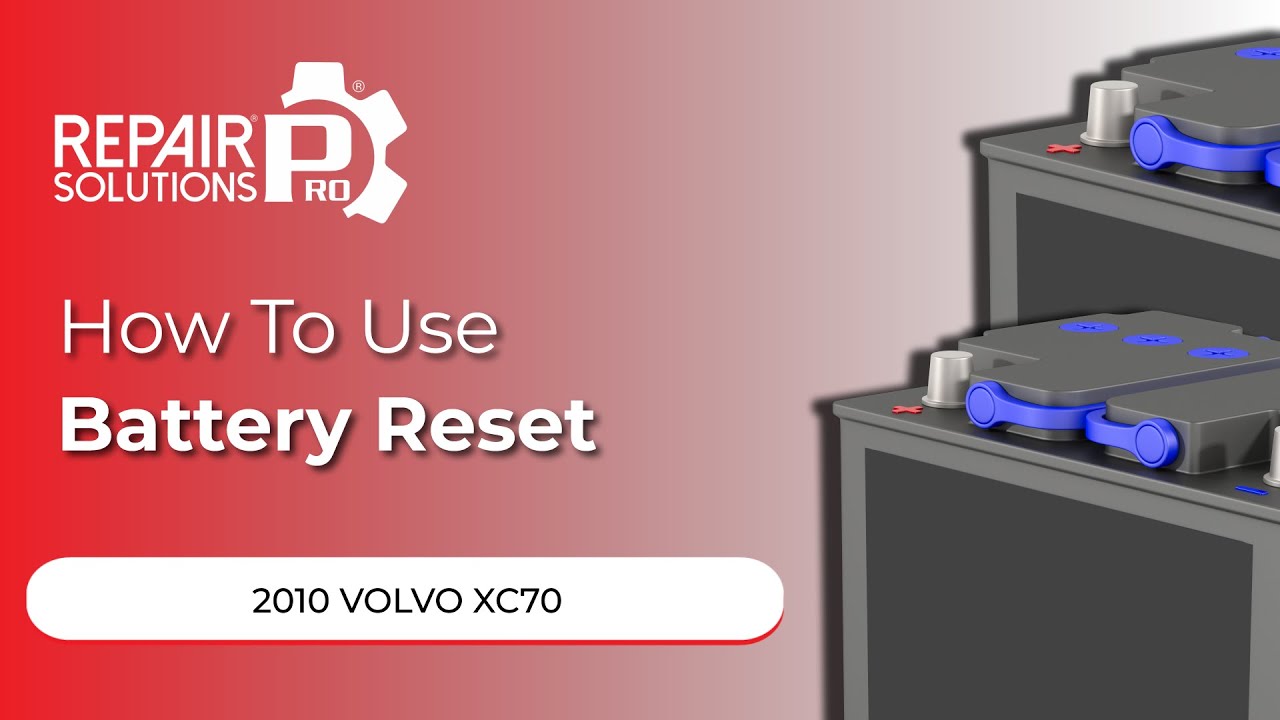 How to Use Battery Reset Function on SDS 2010 Volvo XC70 YouTube
