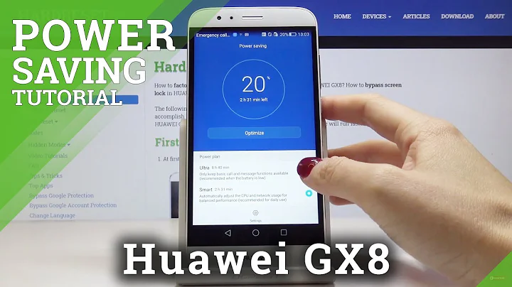 How to Activate Power Saving Mode in HUAWEI GX8 – Extend Battery Life
