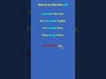ENGLISH: How to use the verb CAN   #shorts #learnenglish #englishgrammar