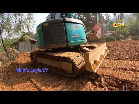 Video Máy xúc san trần 2200m2 đất lấy mặt bằng | Đỗ Đức... - youtube