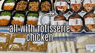 Meal Prep with Rotisserie Chicken