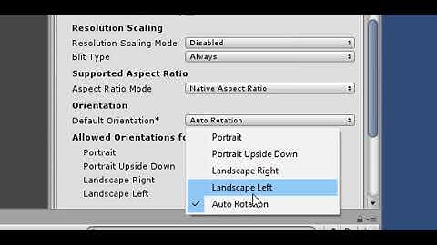 Bloquear auto rotación en Unity 3D