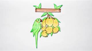 Easy Parrot Rangoli Designs | Bird Kolam with 5x1 Dots | Simple Muggulu for Beginners