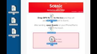 Drag and Drop GPX files from your desktop right into Scenic