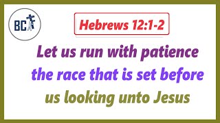 Let us run with patience the race that is set before us looking unto Jesus || Mumbai BCF