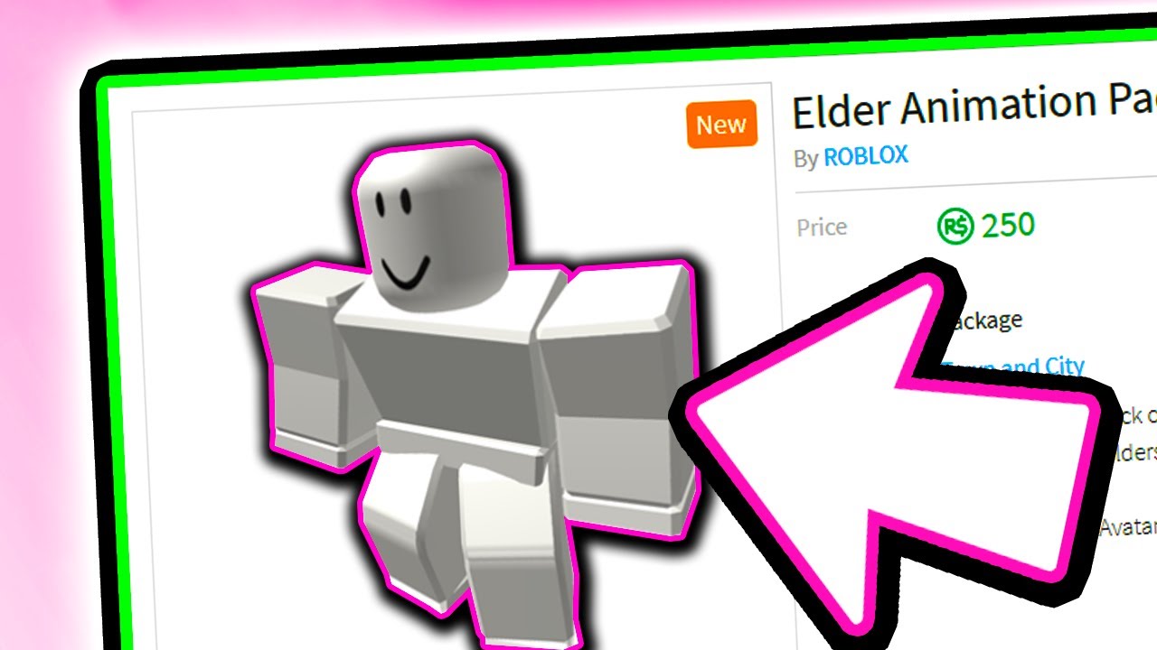 New Animations And Items Were Added To Roblox Youtube - elderly animation roblox