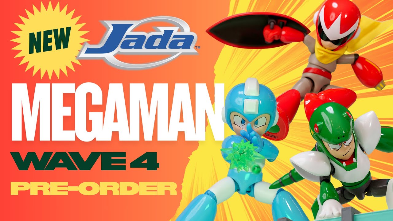 PRE-ORDER Jada Toys Megaman Wave 4! Proto Man, Snake man & Gemini