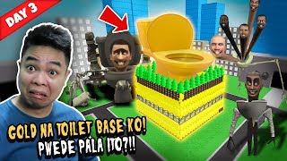 Gawa sa Gintong Toilet Base ko! - Roblox Build To Survive Skibidi