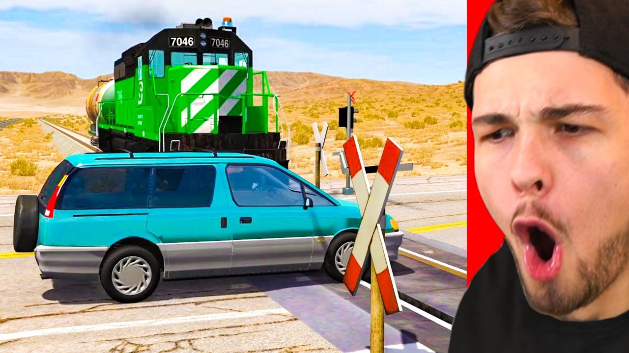 AUTO vs. SCHNELLSTER ZUG?! (BeamNG Mods #09)