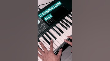Ab Augmented Chord Shorts | Learn Play Music A Flat Augmented Chords Shorts | Music Theory #shorts