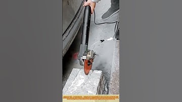 Skilled Worker Cutting Stone with Handheld Machine #workprocess