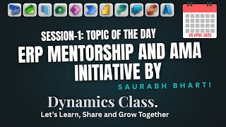 Session-1: Topic Of The Day: Microsoft Dynamics 365 Ecosystem and History