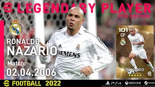 New Ronaldo Nazario R9 Legendary card in eFootball 22?? 101 Rated CF? shorts