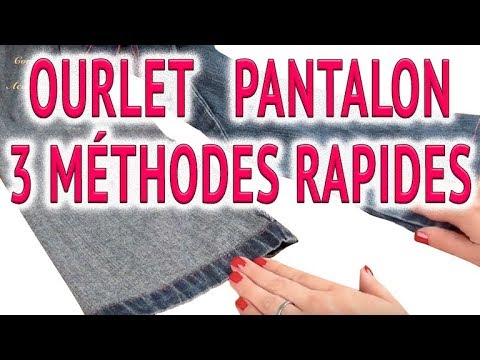 Comment faire un ourlet de pantalon ✂️ 👍 3 méthodes rapides