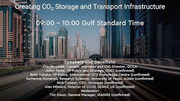 GCCA at COP28 - Creating CO2 Storage and Transport Infrastructure